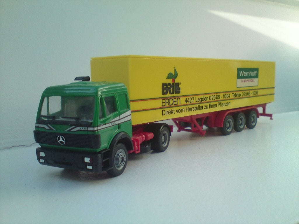 Herpa Mercedes SK Wemhoff Landhandel., Hobby en Vrije tijd, Modelauto's | 1:87, Ophalen of Verzenden, Zo goed als nieuw, Bus of Vrachtwagen