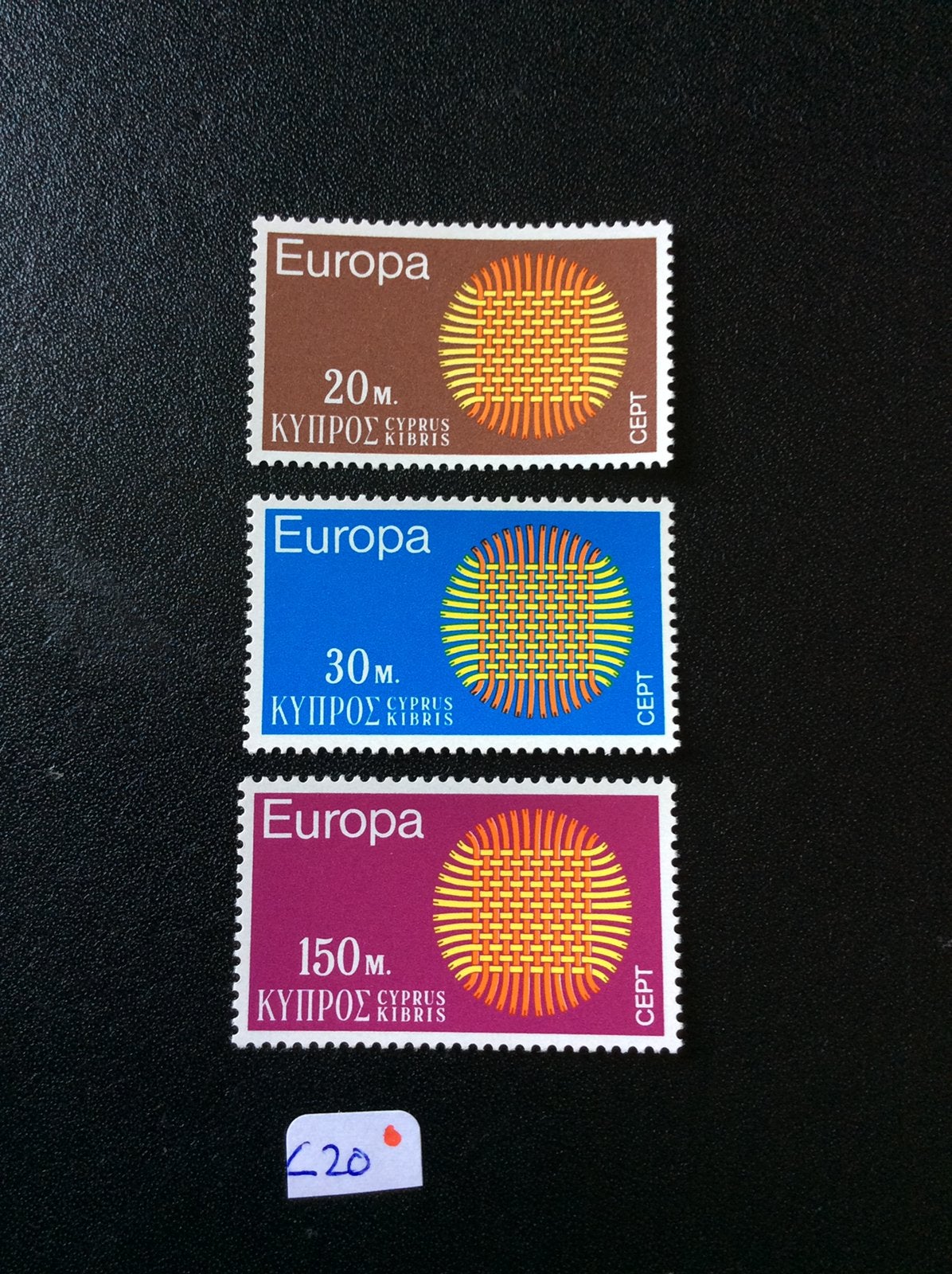 Cyprus postzegels 1970 pfr Mi 332/34, Ophalen of Verzenden, Overige landen, Postfris