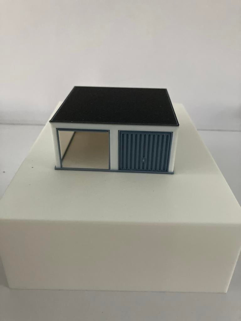 HO Scenery Garagebox - Modelbouw Gebouw, Hobby en Vrije tijd, Overige merken, Gelijkstroom of Wisselstroom, Overige typen, Nieuw