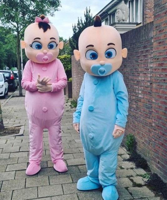Gender reveal mascottes te huur, Ophalen, Zo goed als nieuw, Geboorte of Huwelijk