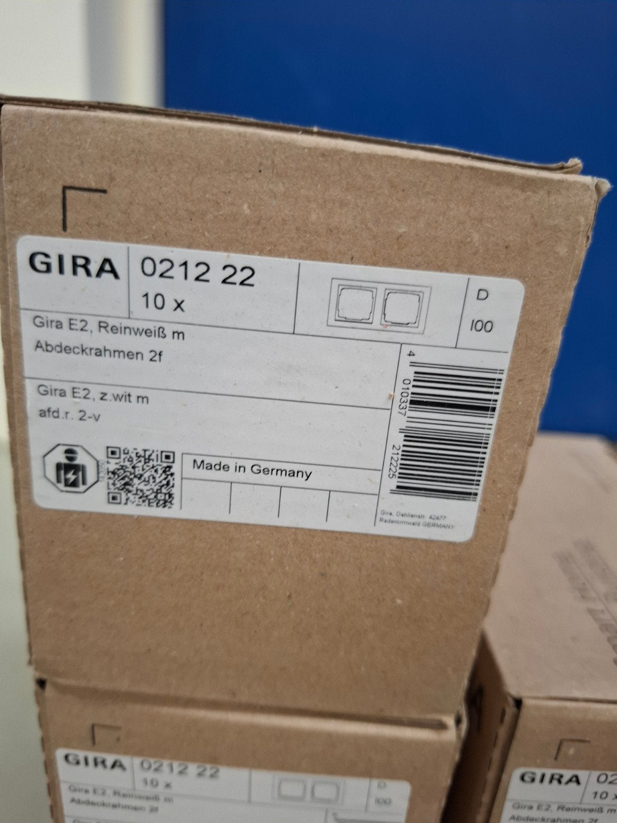 gira e2 ramen mat wit vierkante ramen, Ophalen of Verzenden, Nieuw, Overige materialen, Overige typen