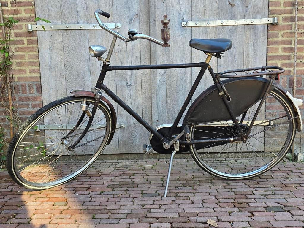 Vintage Gazelle herenfiets,uit de jaren 50 - 60, Ophalen, Terugtraprem, Gebruikt, 56 cm of meer