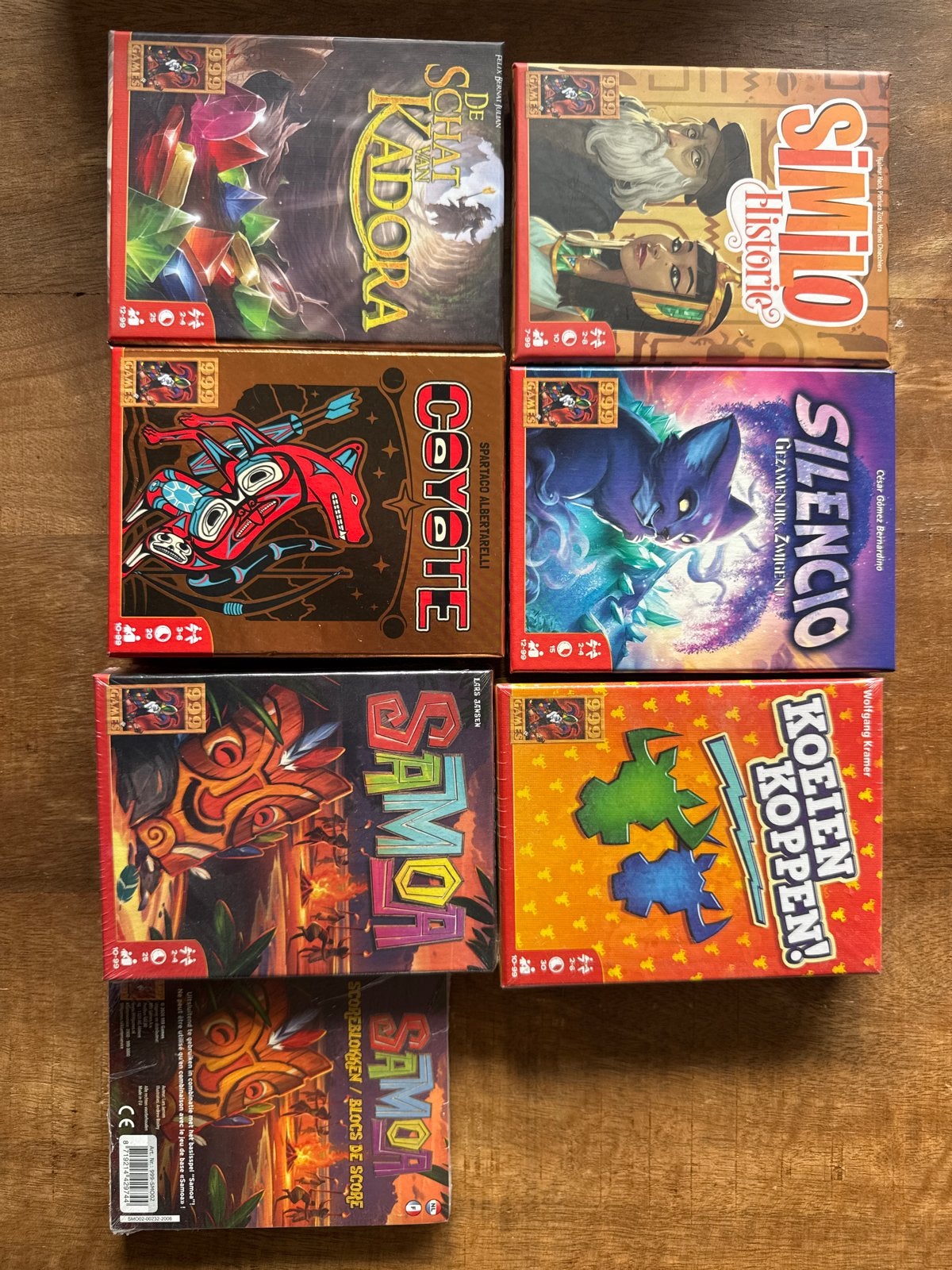 Diverse 999 Games bordspellen - nieuw, Hobby en Vrije tijd, Gezelschapsspellen | Bordspellen, Een of twee spelers, Ophalen of Verzenden