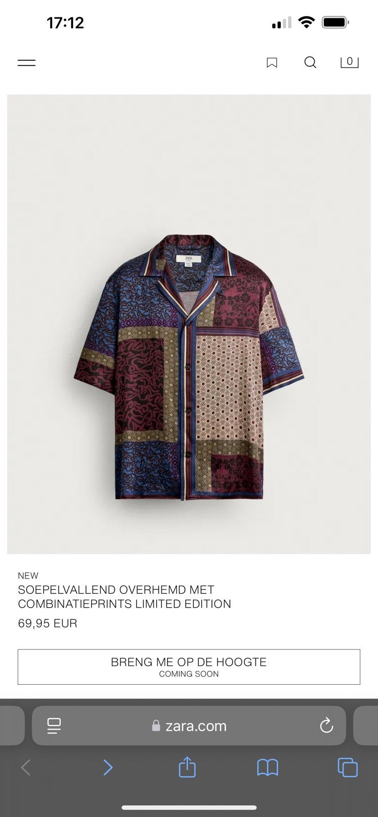 Gezocht Zara blouse overhemd polo S M, Ophalen of Verzenden, Zo goed als nieuw, Overhemd