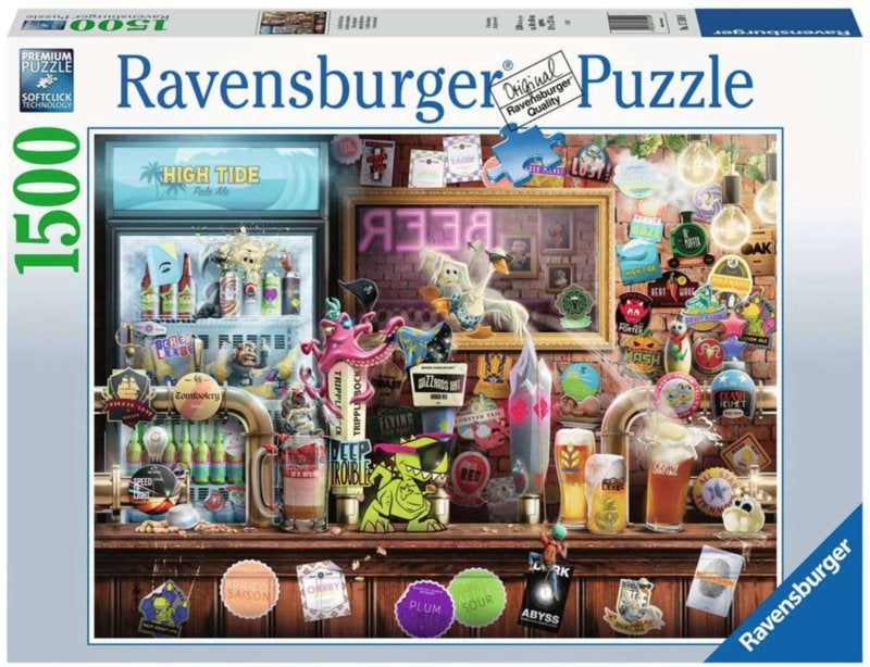 Ravensburger - Ambachtelijke Bieren - 1500 stukjes, Hobby en Vrije tijd, Denksport en Puzzels, Ophalen of Verzenden, 500 t/m 1500 stukjes