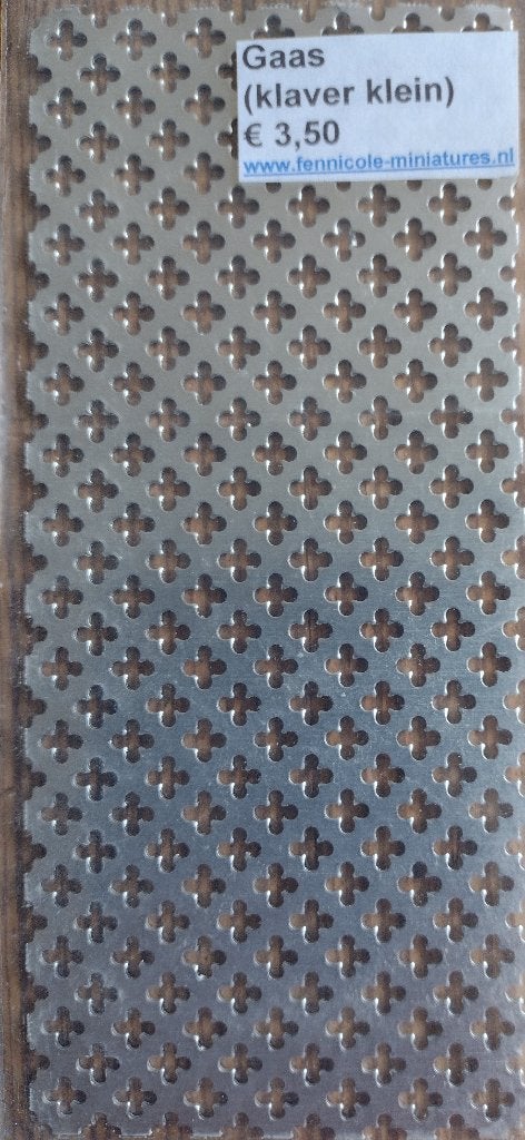 Aluminium gaas in small klaverpatroon, afmetingen 6 x 16 cm, Ophalen, Nieuw, Overige typen