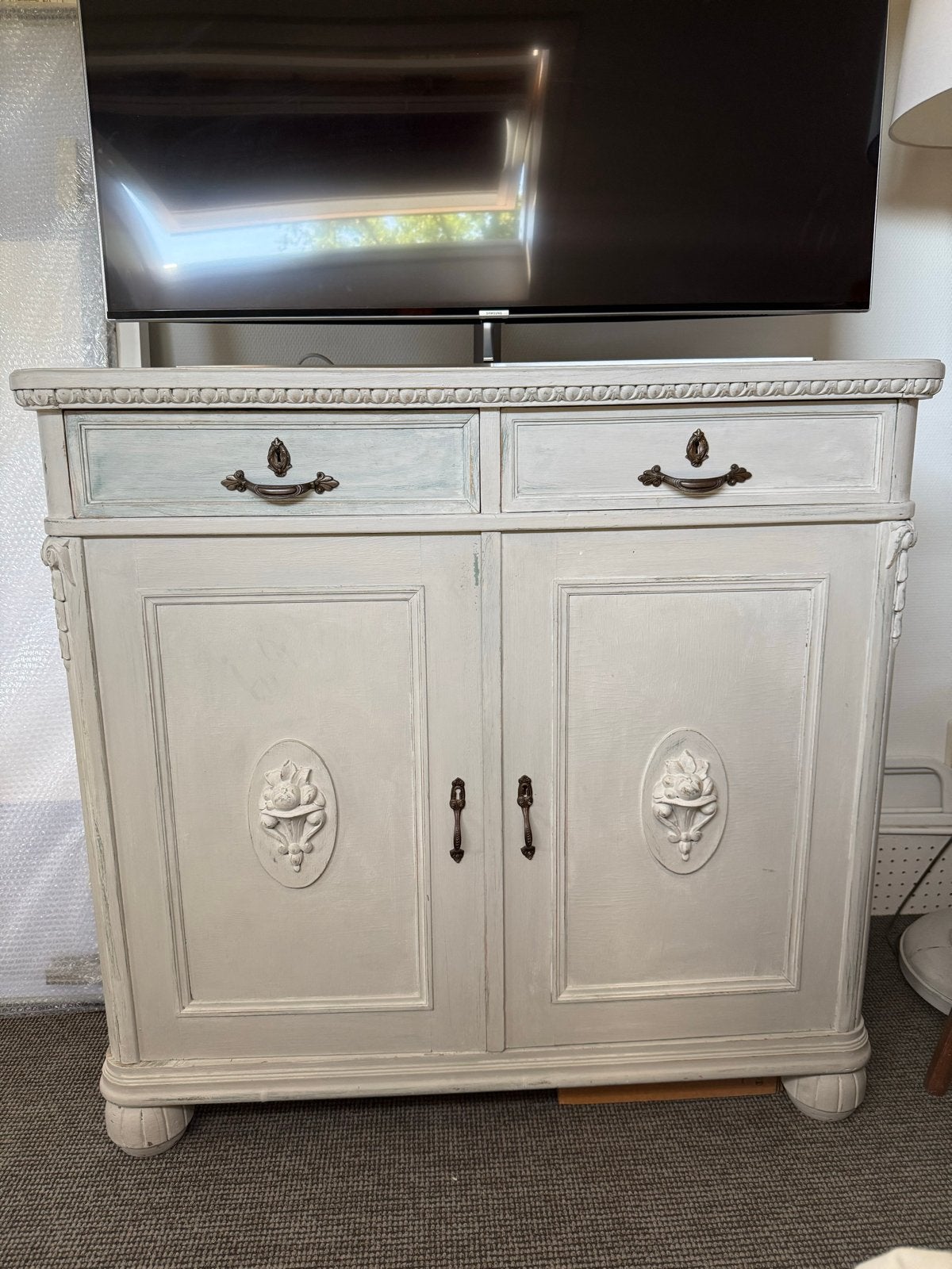 Brocante kast met lades en deuren - 105x55x100 cm, Ophalen