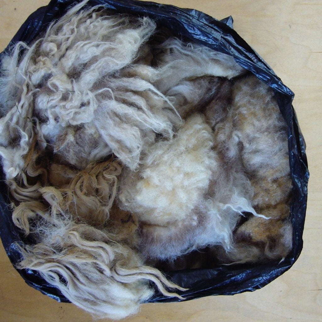 WOL XL vuilniszakken(120Liter)met prachtige heidschnucke wol, Hobby en Vrije tijd, Ophalen of Verzenden, Nieuw, Overige typen