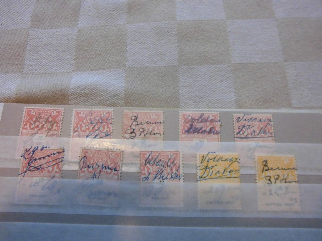 postzegels Nederland kaveltje divers plakzegels, Ophalen of Verzenden, T/m 1940, Gestempeld