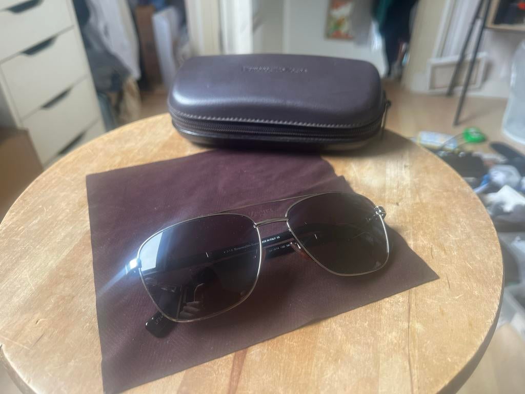 Ermenegildo Zegna pilotenbril Zeiss, Ophalen of Verzenden, Gebruikt, Zonnebril, Overige merken