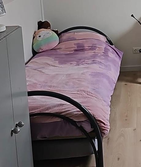 Bed frame staal auping, Ophalen, 90 cm, Eenpersoons, Zo goed als nieuw