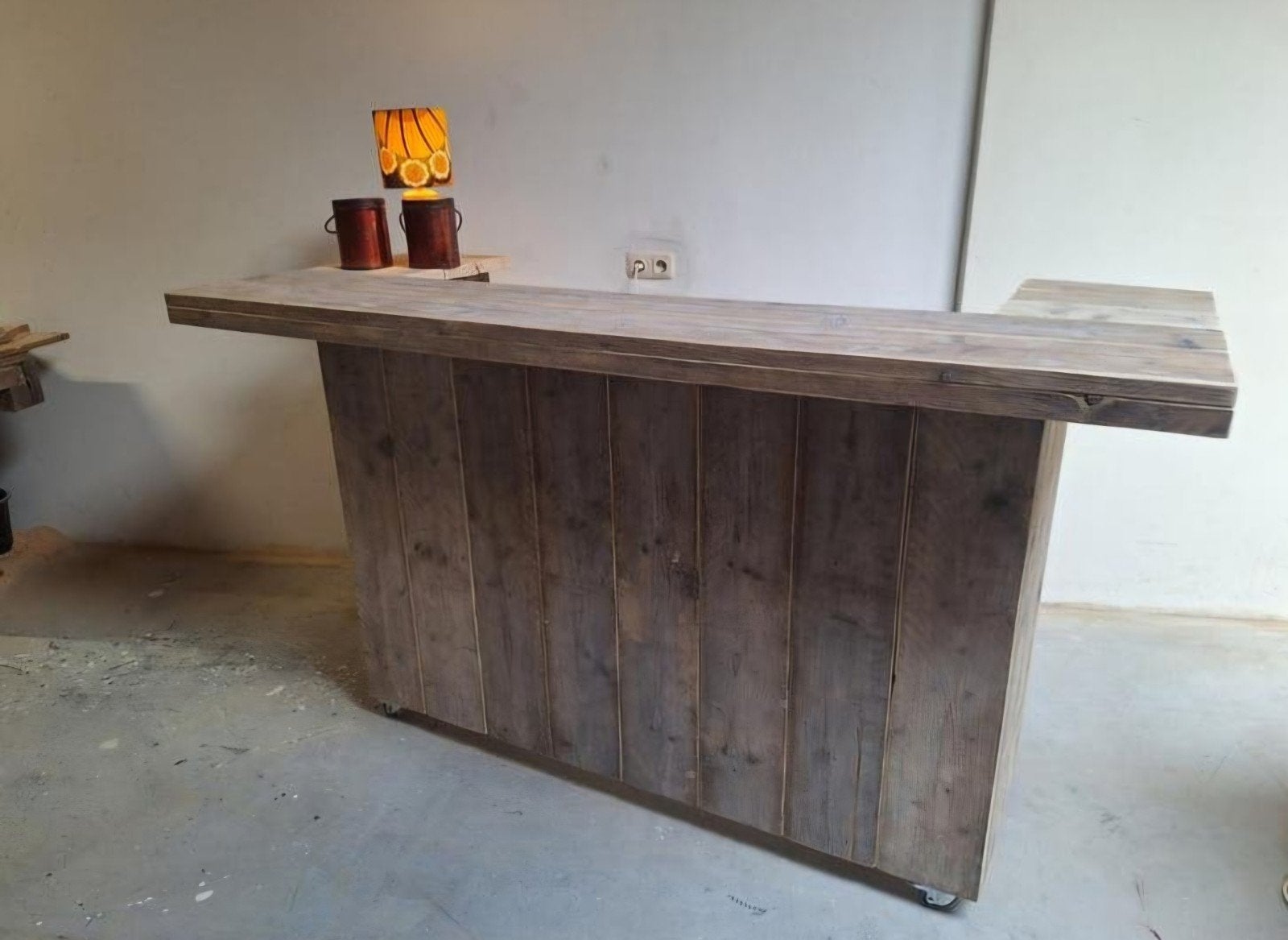 Steigerhouten douglas Cocktail mancave shotjes bar tuinbar, Ophalen of Verzenden