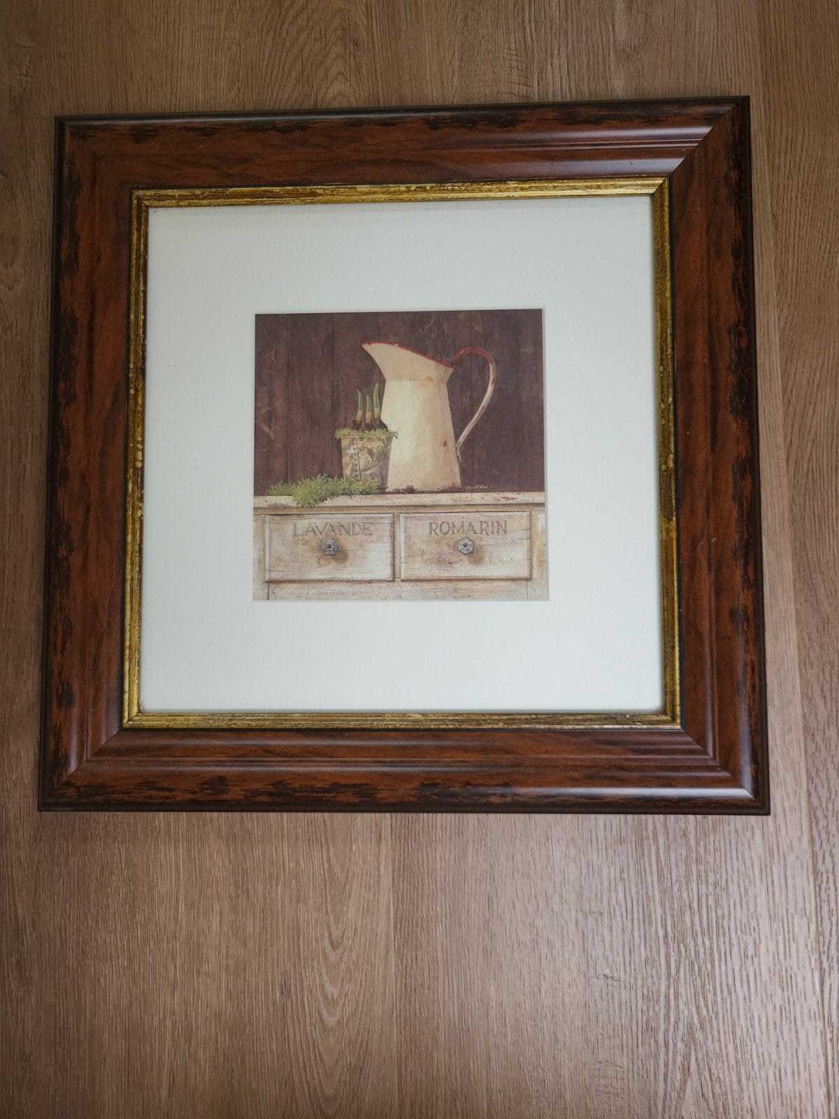 Set van 2 ingelijste schilderijen, 40x40 cm, Ophalen, Ingelijst, Stilleven