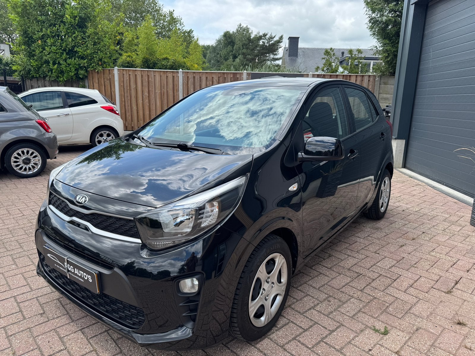 Kia picanto 1.0CVVT  economy plus line 2019, Voorwielaandrijving, Stof, 4 stoelen, Zwart