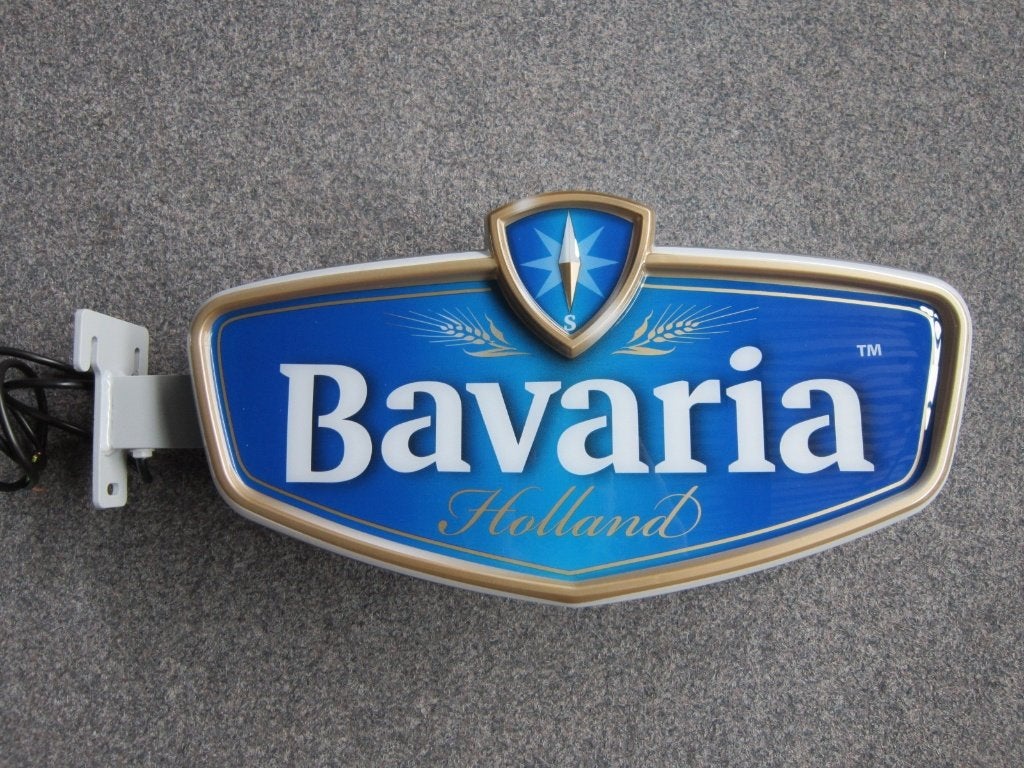 BAVARIA BIER LAMP LICHTRECLAME, Verzamelen, Biermerken, Ophalen, Zo goed als nieuw, Overige typen, Bavaria