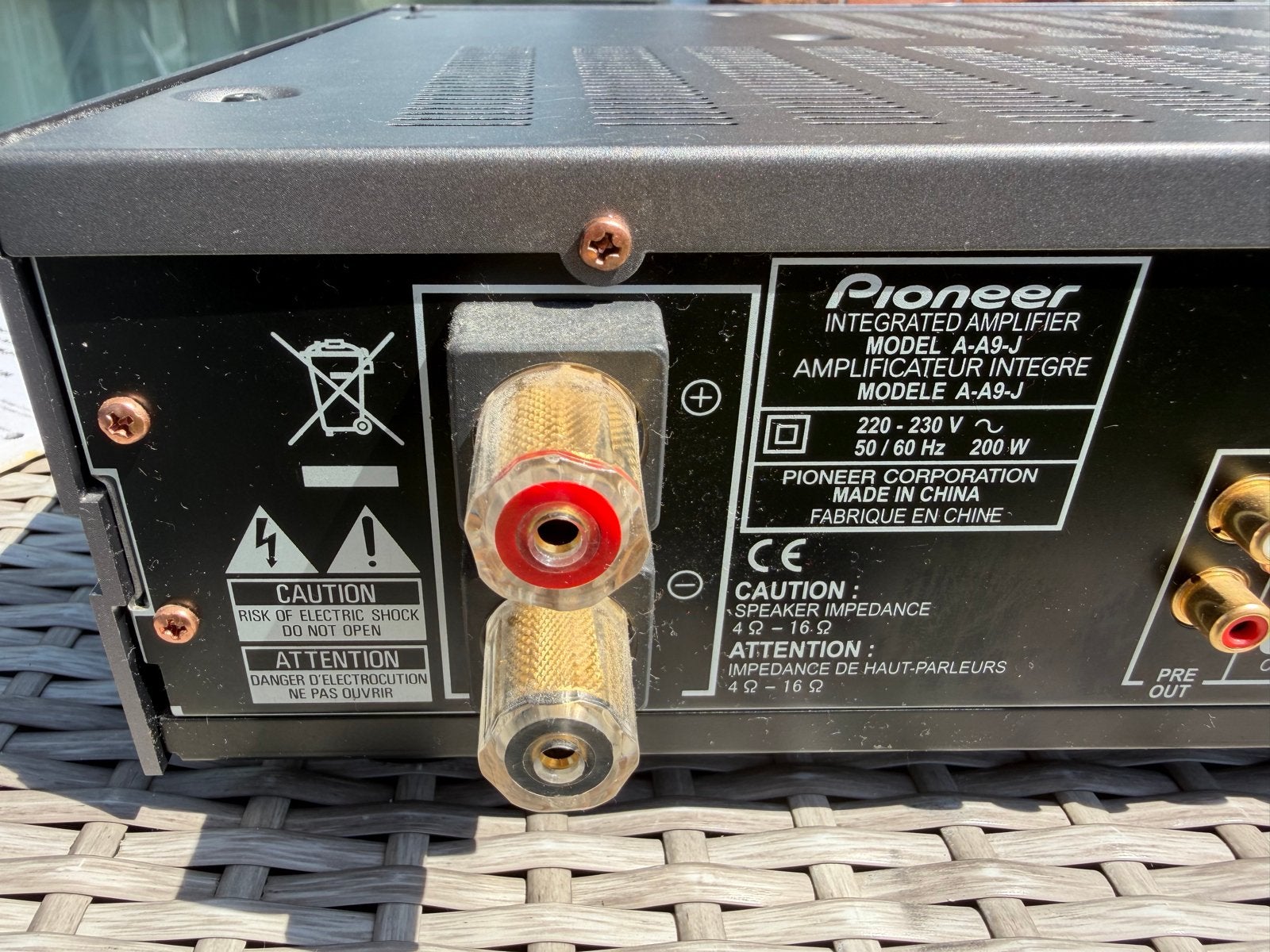 Pioneer A-A9-J Highend Versterker met Dubbele Ringkerntrafo, Gebruikt, Ophalen of Verzenden, 60 tot 120 watt, Pioneer