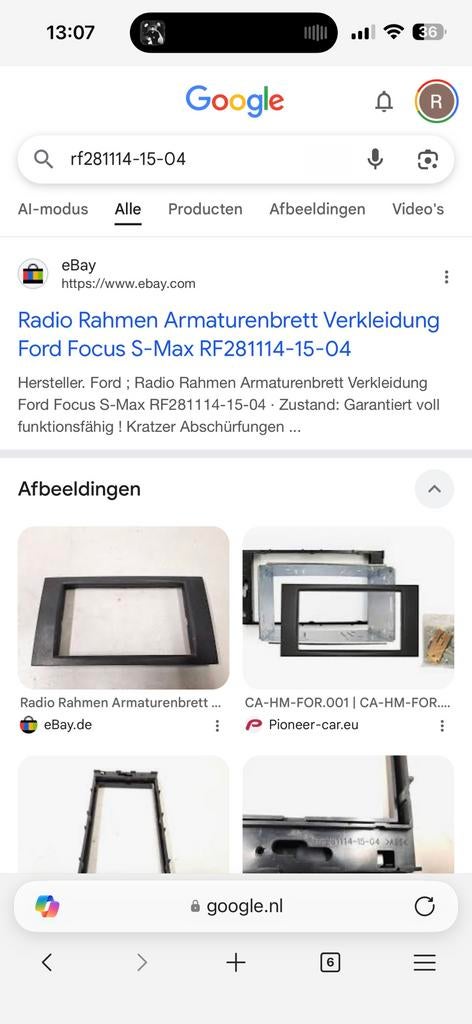 Inbouwframe ford focus, Ophalen of Verzenden, Zo goed als nieuw