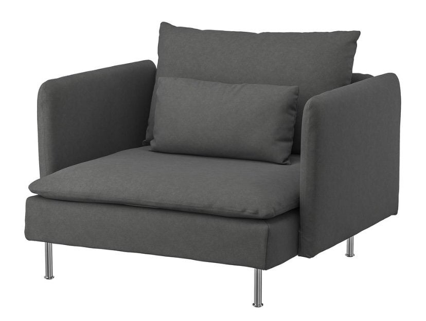 IKEA SÖDERHAMN hoezen grijs, Ophalen, Gebruikt, 50 tot 100 cm, Grijs