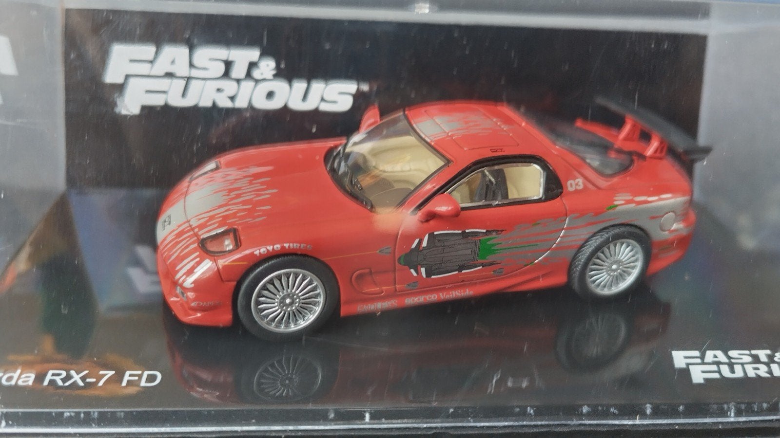 Mazda Rx7 FD Fast & Furious 1:43 Altaya Pol, Hobby en Vrije tijd, Modelauto's | 1:43, Overige merken, Auto, Verzenden, Nieuw