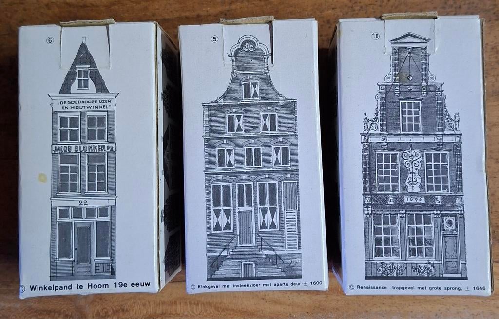 Blokker Grachtenhuizen Serie 100 Jaar Jubileum (3 stuks), Verzamelen, Ophalen, Nieuw, Overige typen