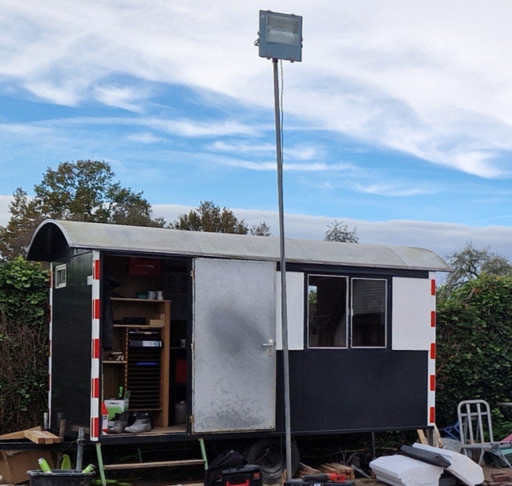Bouwkeet, schaftkeet, schaftwagen, Ophalen, Minder dan 50 watt
