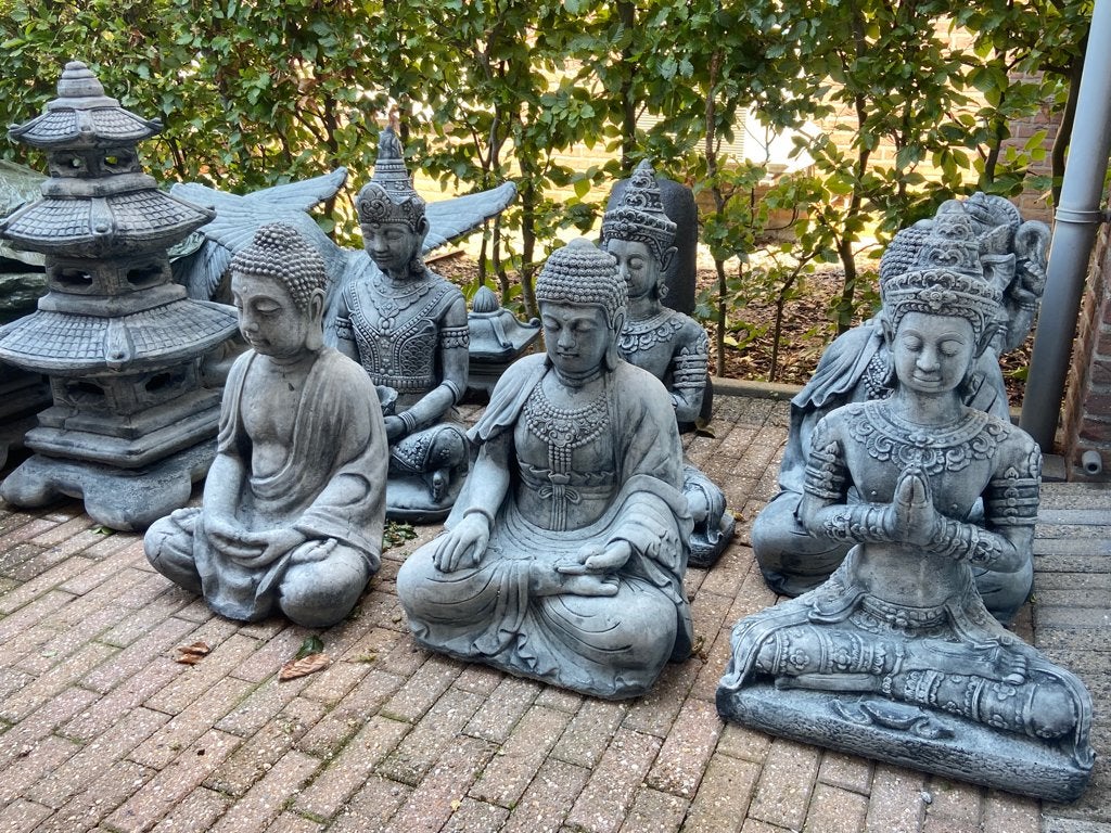 Tuinbeelden : Boeddha's en Pagodes., Ophalen, Nieuw, Beton, Boeddhabeeld
