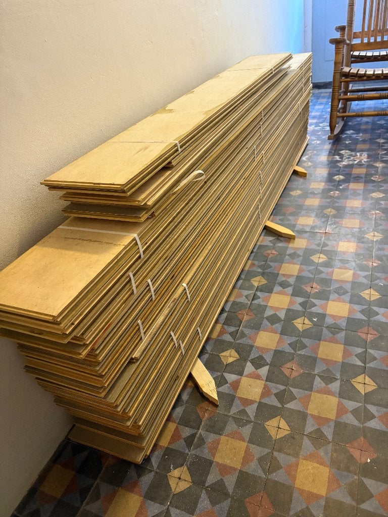 eiken vloerdelen nieuw, Ophalen, Nieuw, Vloerdelen of -planken, 10 m² of meer