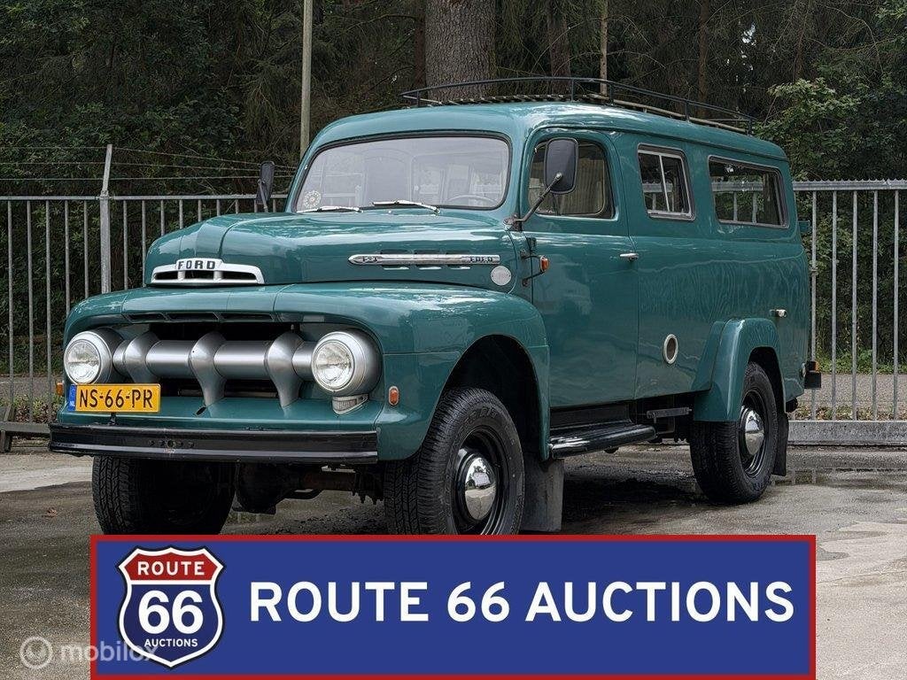 Ford F-3 Panel Van 4x4 Marmonherrington | 1951 | Route 66 Au, Auto's, Overige carrosserieën, Zwart, Bedrijf, Handgeschakeld