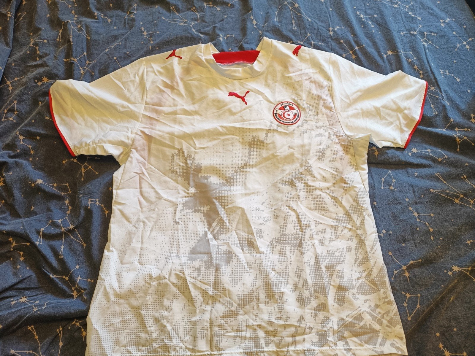 Puma Tunesië voetbalshirt maat XL, Puma, Wit, Maat 56/58 (XL), Ophalen of Verzenden