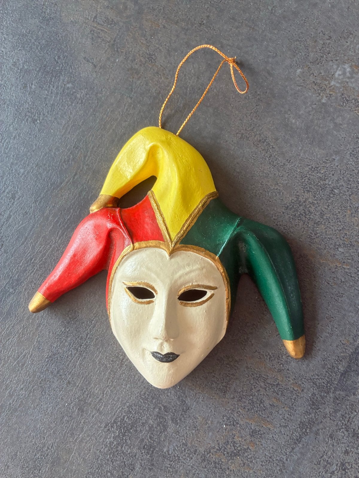 Venetiaans masker / narrenmasker - 14 cm, Verzenden, Meerkleurig, Zo goed als nieuw, Overige materialen