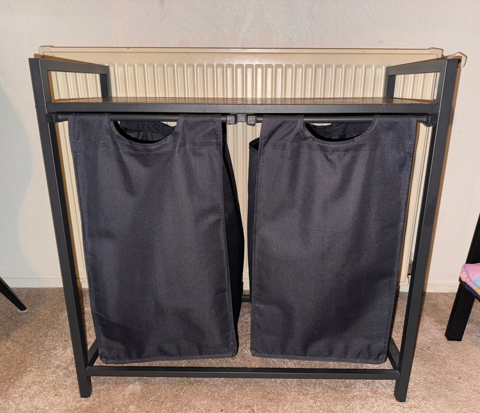 Dubbele wasmand / wassorteerder, Ophalen, 50 tot 100 cm, Zo goed als nieuw, Minder dan 100 cm