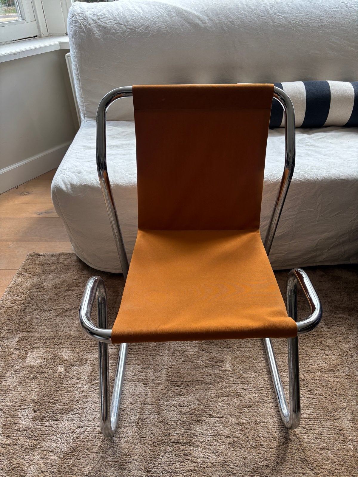 Vintage Bauhaus stijl buisframe stoel, Ophalen of Verzenden