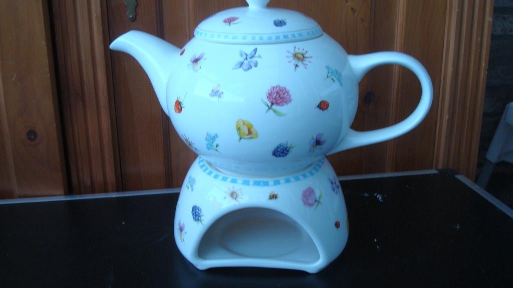 Douwe Egberts theepot met theelicht, Ophalen of Verzenden