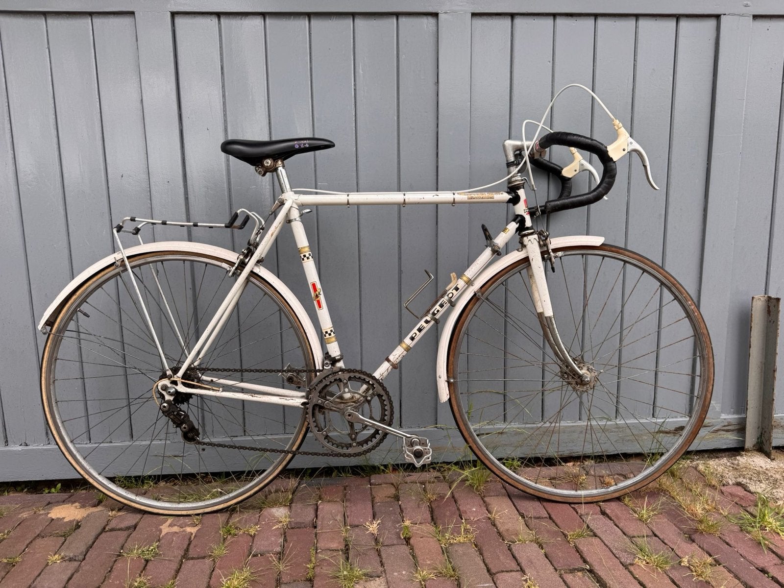 Vintage Peugeot racefiets - Rennershuis Leeuwarden, Fietsen en Brommers, Fietsen | Racefietsen, Gebruikt, Staal, 53 tot 57 cm