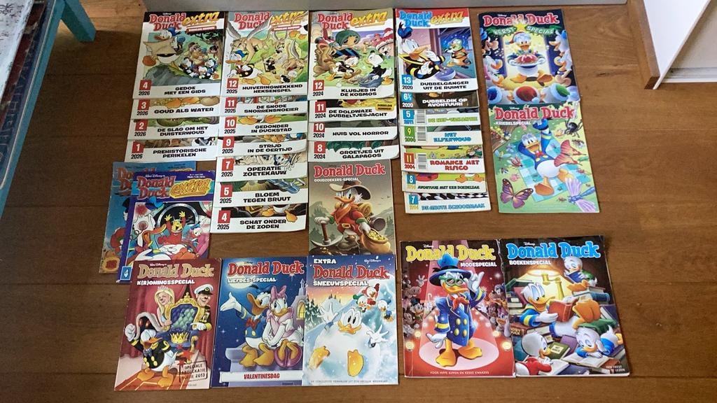 32 Donald Duck extras en specials. Samen voor €7,50, Boeken, Strips | Comics, Gelezen, Europa, Ophalen of Verzenden, Meerdere comics