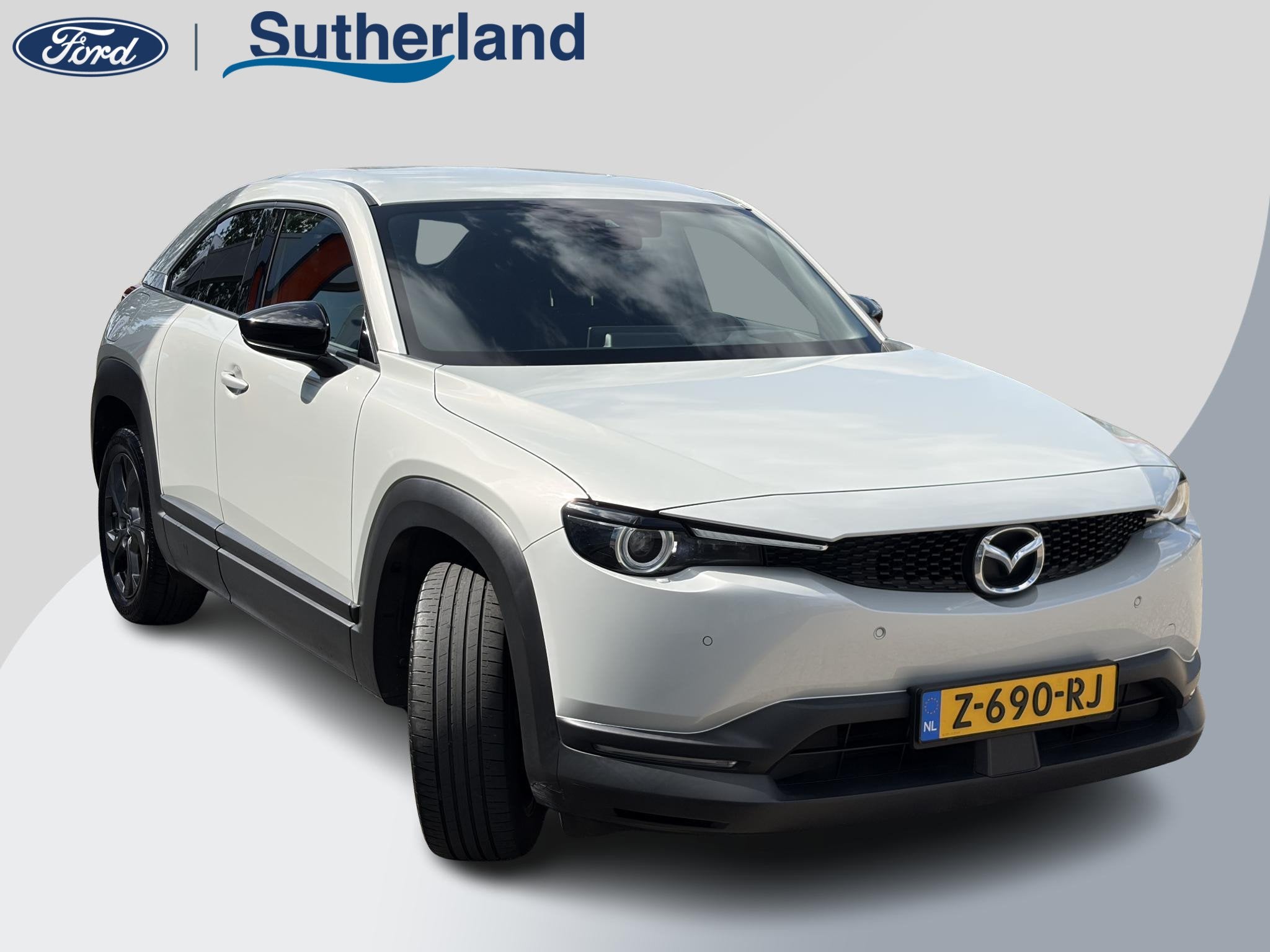 Mazda MX-30 e-SkyActiv 145 Advantage 36 kWh Head-up Display, Auto's, Mazda, 145 pk, Gebruikt, Zwart, Leder en Stof