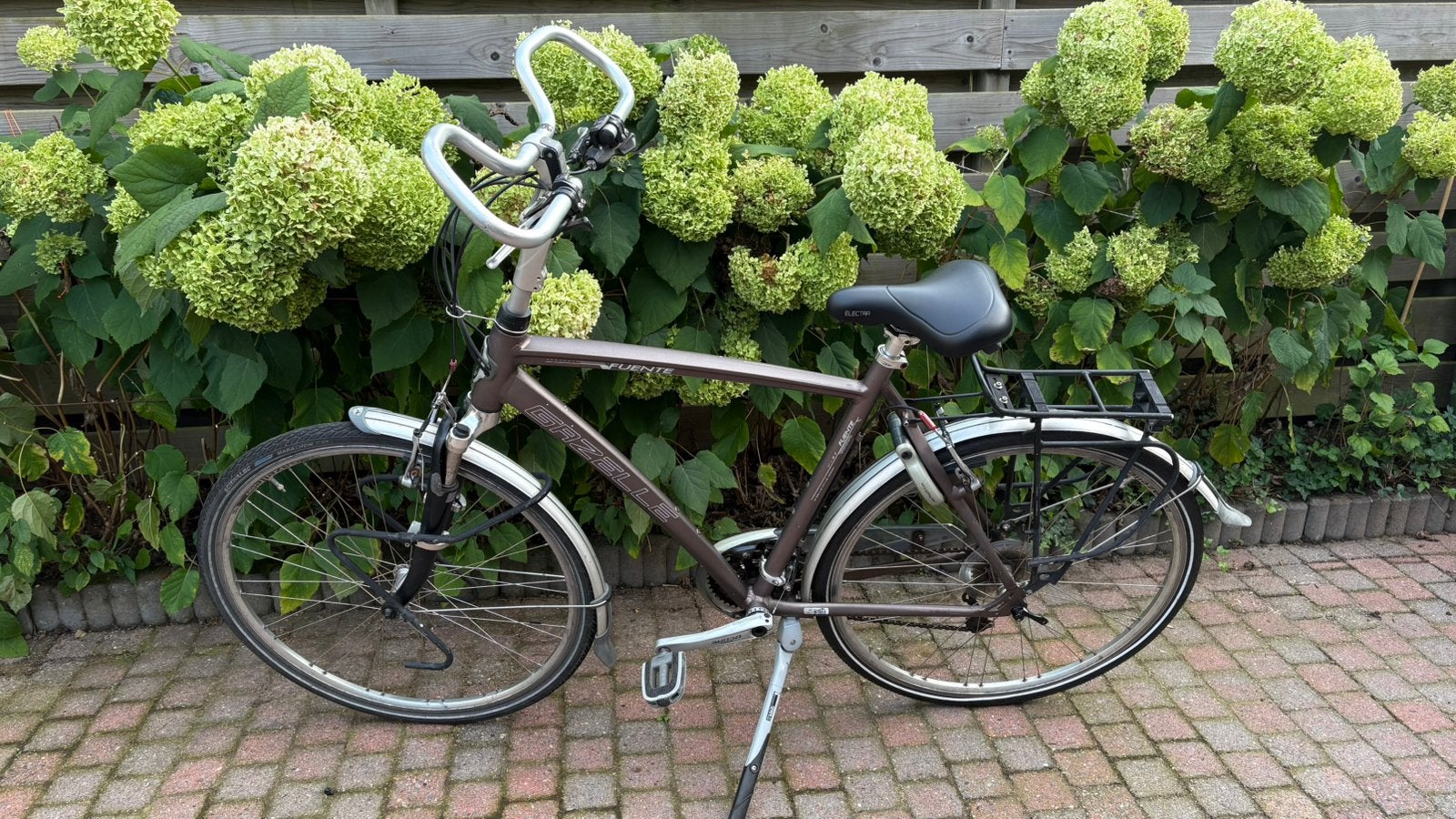 Gazelle Fuente herenfiets H 57cm, Ophalen, Gebruikt, Velgrem, Versnellingen