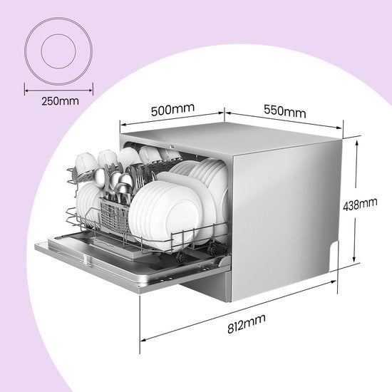 Compacte tafelvaatwasser – Mini vaatwasser, Corvance B.V., Verzenden, Nieuw, Corvancebol@gmail.com