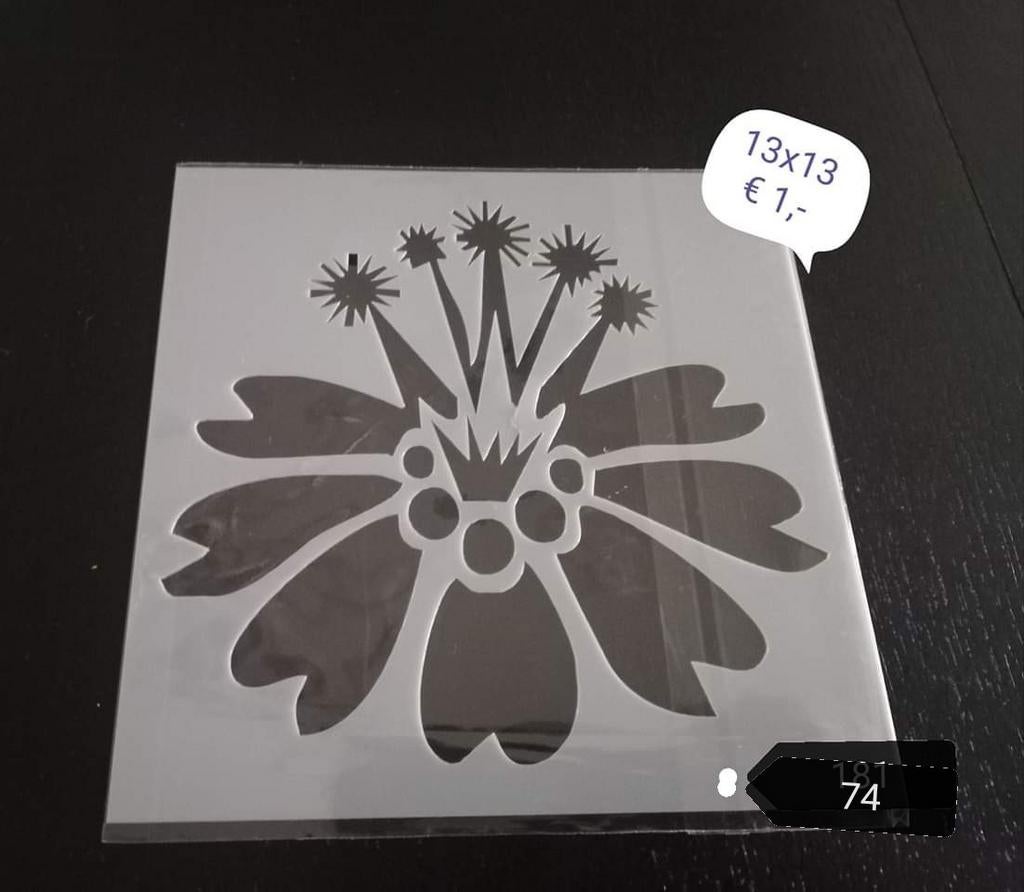 Herbruikbaar Buigzaam Sjabloon Stencil Deel 7, Nieuw, Ophalen of Verzenden, Kunststof, Herbruikbaar