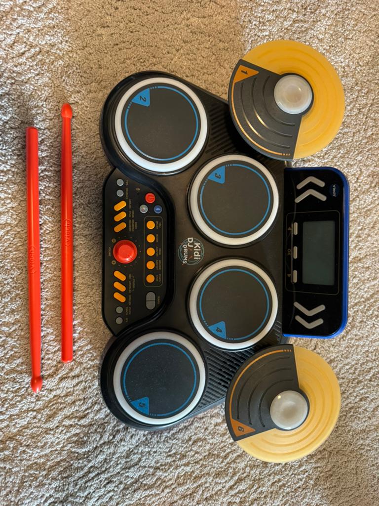 VTech Kidi DJ Drums - Elektronisch drumstel voor kinderen, Kinderen en Baby's, Speelgoed | Overig, Ophalen of Verzenden, Zo goed als nieuw