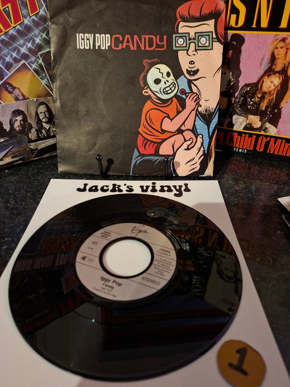 Iggy Pop - Candy 7 inch vinyl single (Virgin, 1990), 7 inch, Ophalen of Verzenden, Zo goed als nieuw, Overige typen