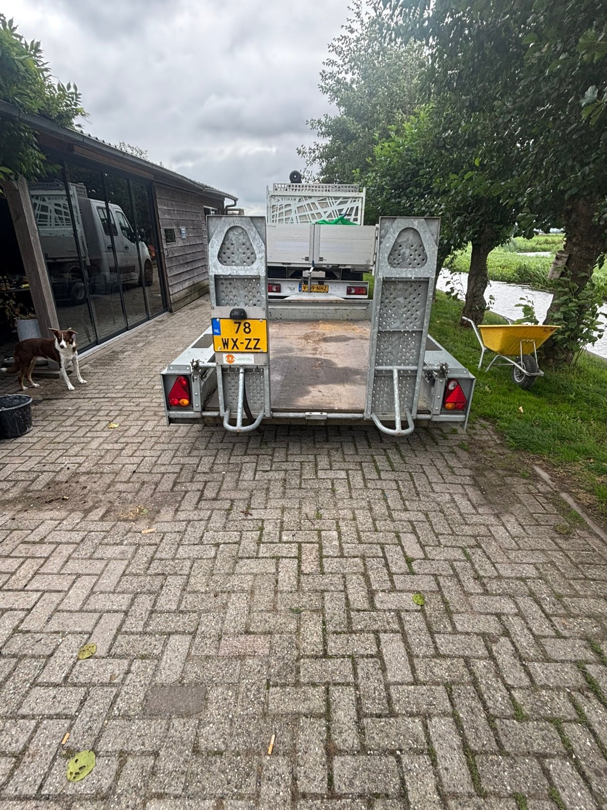 Ifor williams machinetransporter, Auto diversen, Aanhangers en Bagagewagens, Ophalen, Zo goed als nieuw