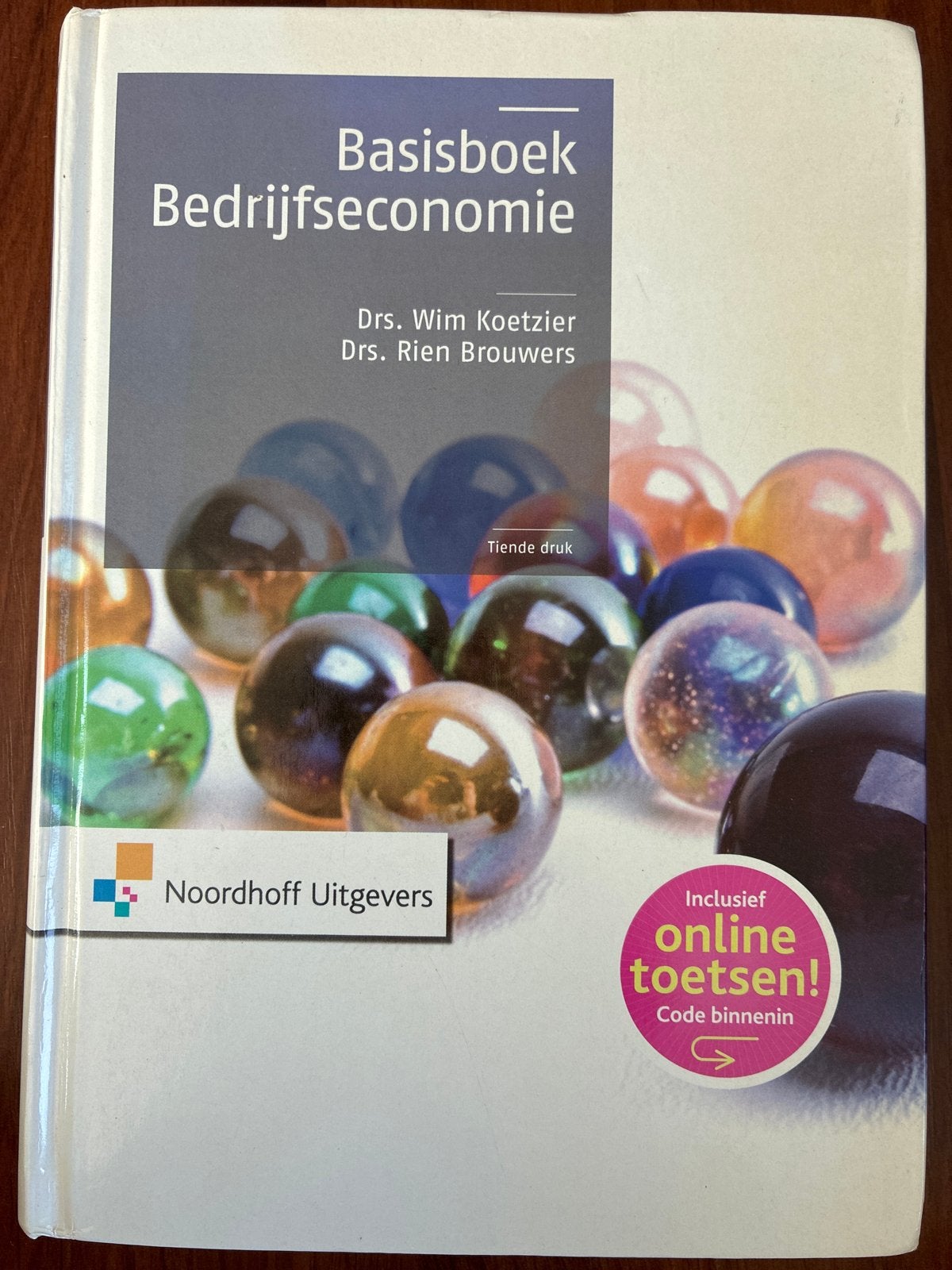 Basisboek Bedrijfseconomie - Drs. Koetzier & Brouwers, Ophalen of Verzenden, Gamma, Zo goed als nieuw, HBO