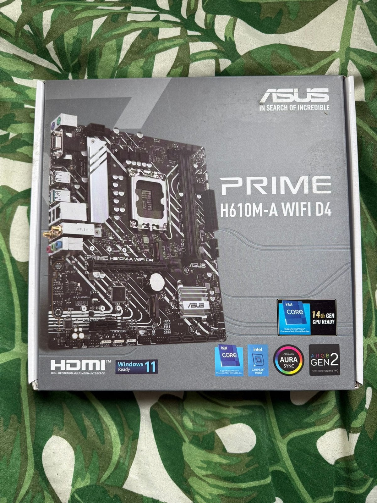 ASUS PRIME H610M-A WIFI D4 moederbord, Ophalen of Verzenden, Zo goed als nieuw, DDR4