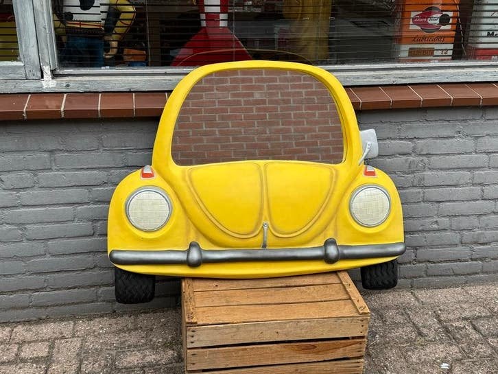 Unieke Kever Front Decoratieve Wandspiegel, Ophalen, Gebruikt, ., .
