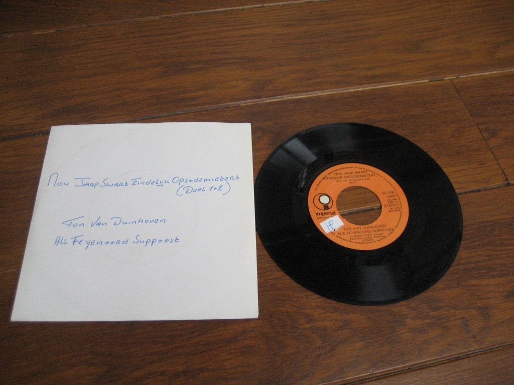 Feijenoord ton van duinhoven single, Cd's en Dvd's, Vinyl Singles, Ophalen of Verzenden, Gebruikt, 7 inch, Nederlandstalig