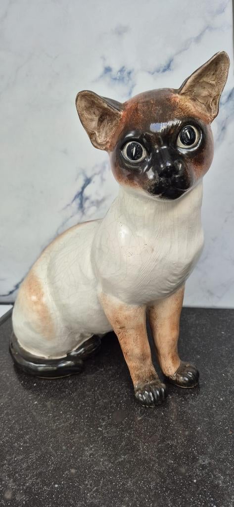 Prachtige grote poes-kat, Verzamelen, Beelden en Beeldjes, Ophalen of Verzenden, Zo goed als nieuw, Dier