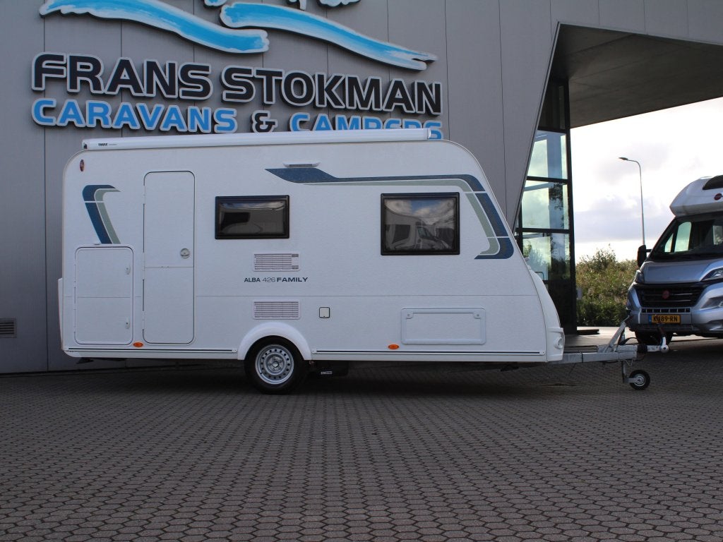 Caravelair Alba 426 Mover, tent, luifel, Caravans en Kamperen, Bedrijf, Treinzit, 750 - 1000 kg, Dwarsbed