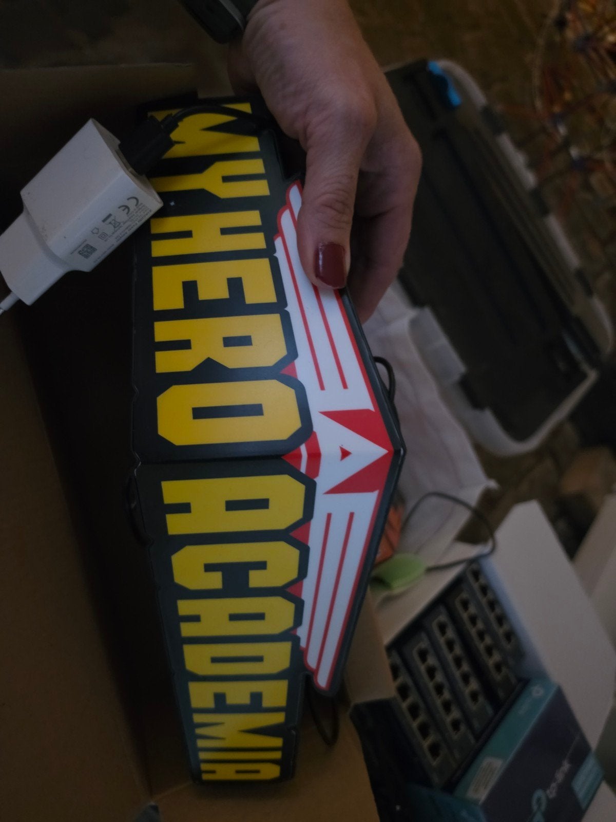 My Hero Academia Logo Lampen 2 verschillend - Nieuw in doos, Ophalen, Meerkleurig, Overige stijlen, Nieuw