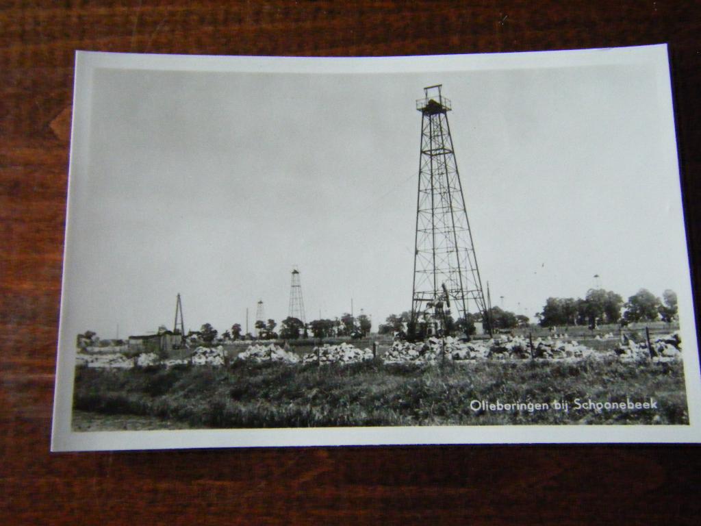 W35 - Drenthe - Schoonebeek - Boortoren - Mooi/Oud, Ophalen of Verzenden, 1940 tot 1960, Drenthe